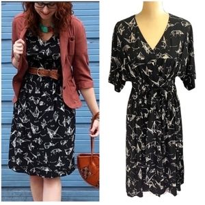 Moulinette Soeurs Anthropologie Origami Silk Kimono Dress